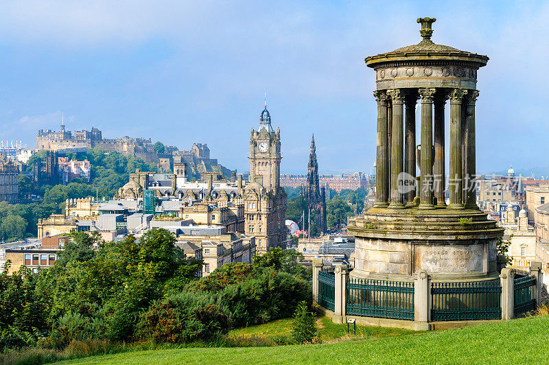 Calton Hill Cityscape，爱丁堡，苏格兰